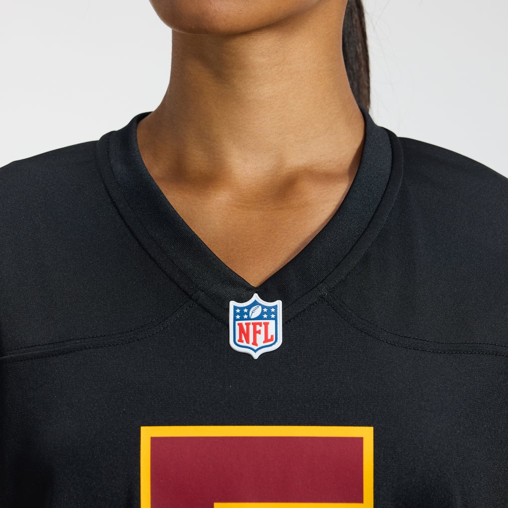 Women's Washington Commanders Jayden Daniels Nike Black Hail Raiser Alternate Game Jersey - Image 9