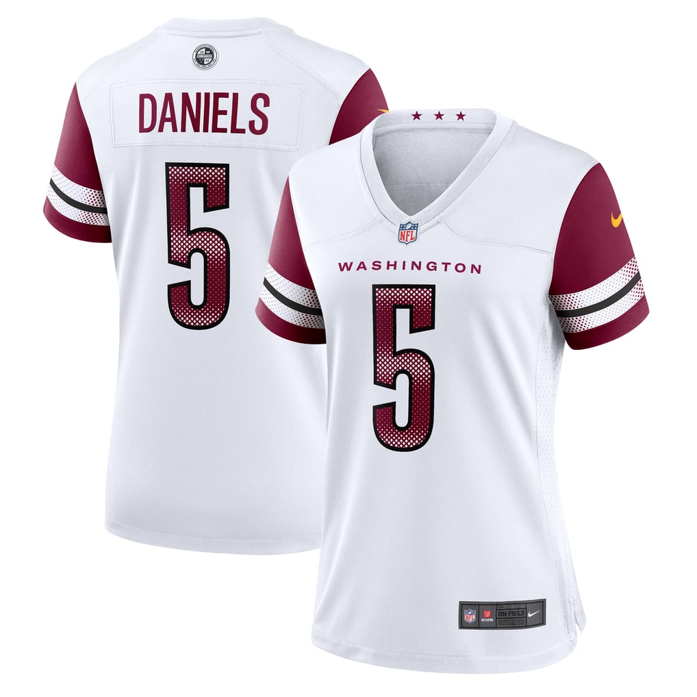 Women's Washington Commanders Jayden Daniels Nike  White Game Jersey - Image 1