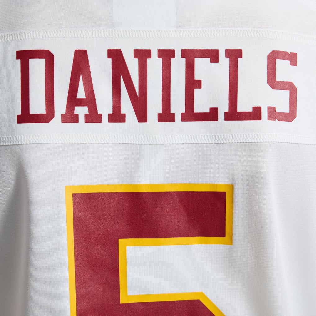 Women's Washington Commanders Jayden Daniels Nike White Game Super Bowl Era Jersey - Image 12
