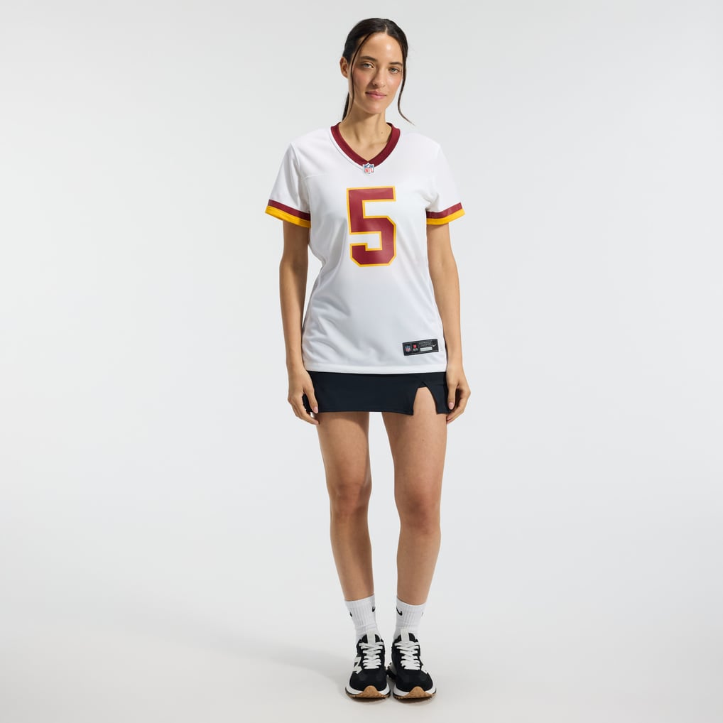 Women's Washington Commanders Jayden Daniels Nike White Game Super Bowl Era Jersey - Image 5