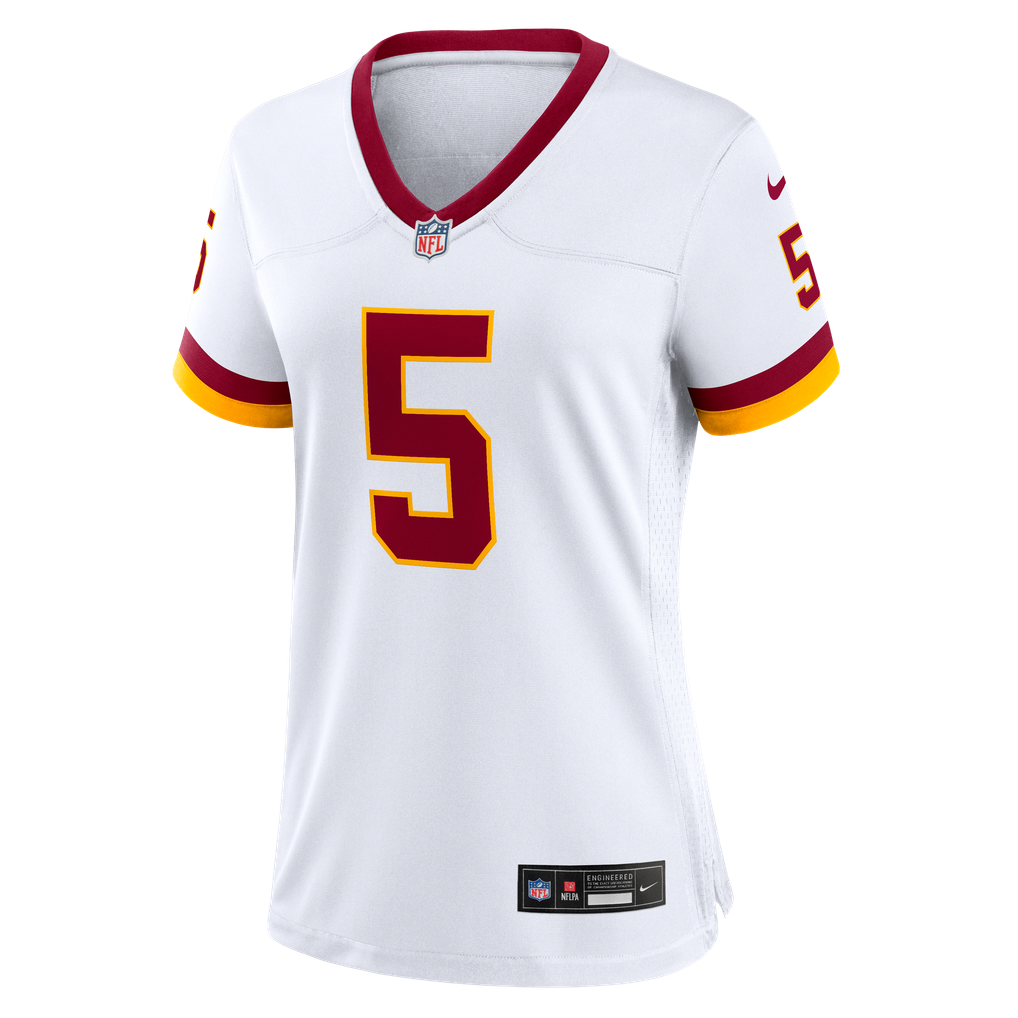 Women's Washington Commanders Jayden Daniels Nike White Game Super Bowl Era Jersey - Image 7