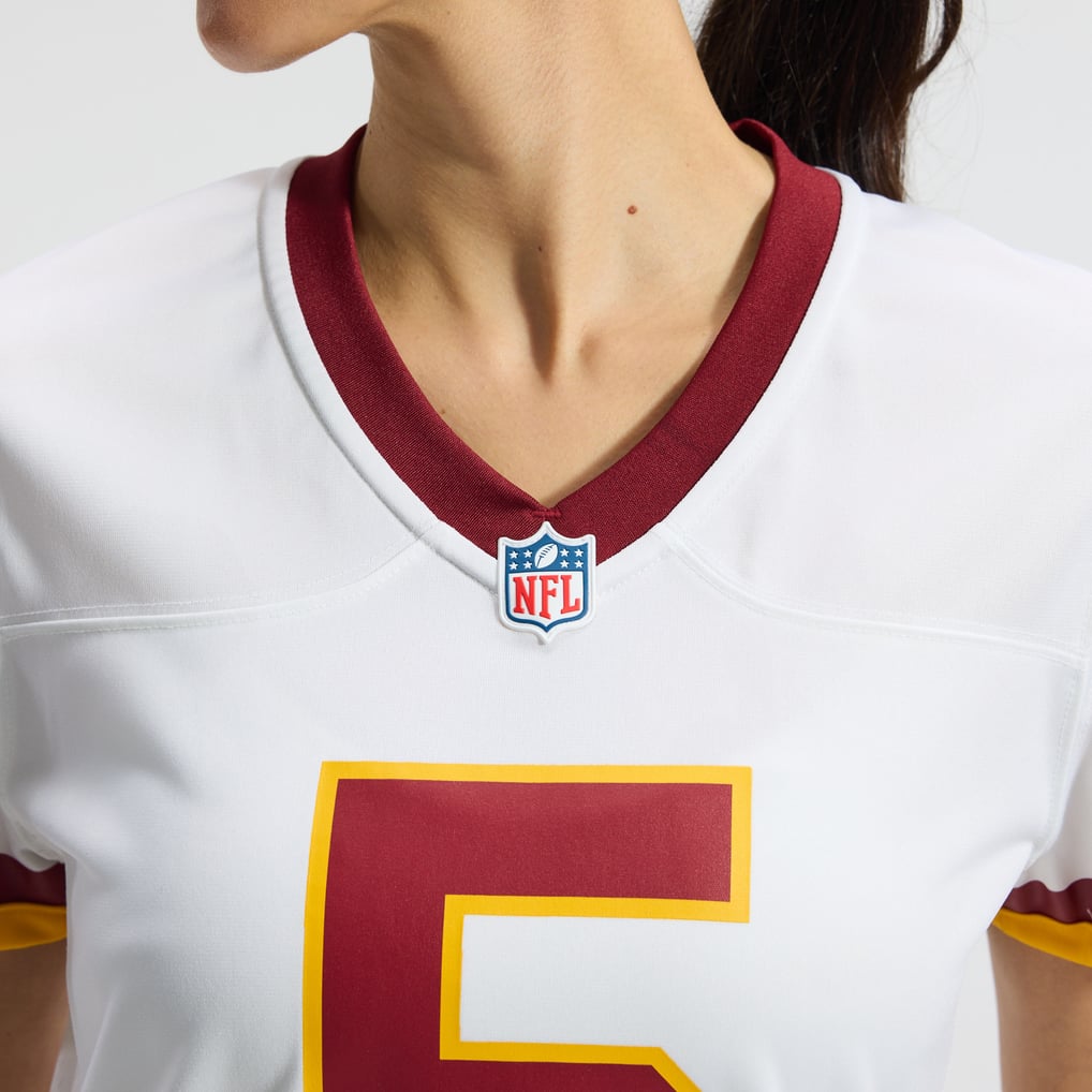 Women's Washington Commanders Jayden Daniels Nike White Game Super Bowl Era Jersey - Image 9