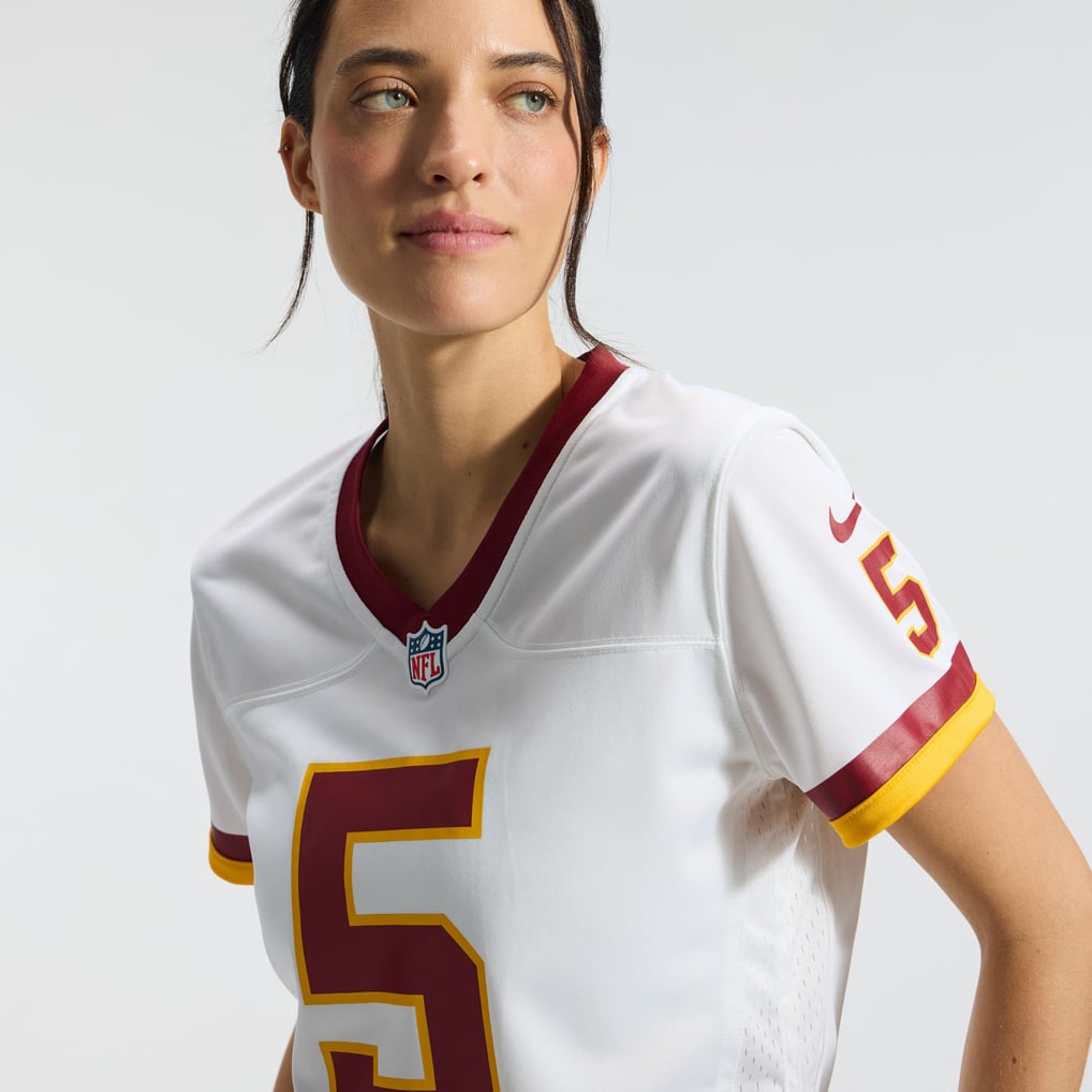 Women's Washington Commanders Jayden Daniels Nike White Game Super Bowl Era Jersey - Image 10