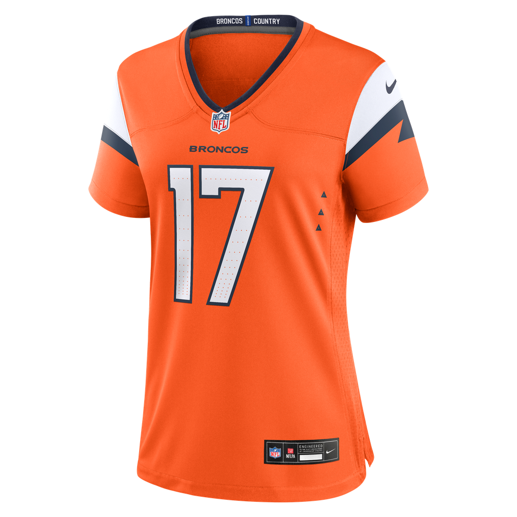 Women's Denver Broncos Jaylen Waddle Nike Orange Game Jersey - Image 3
