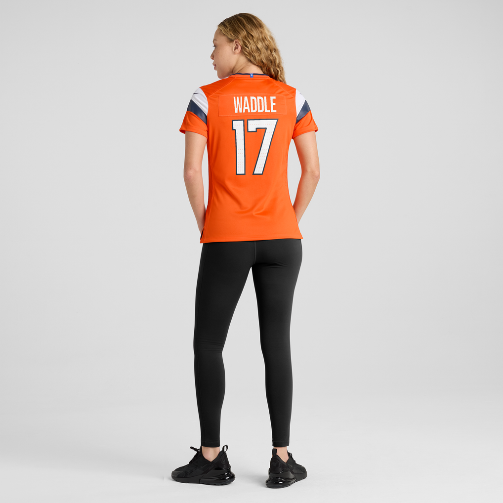 Women's Denver Broncos Jaylen Waddle Nike Orange Game Jersey - Image 6