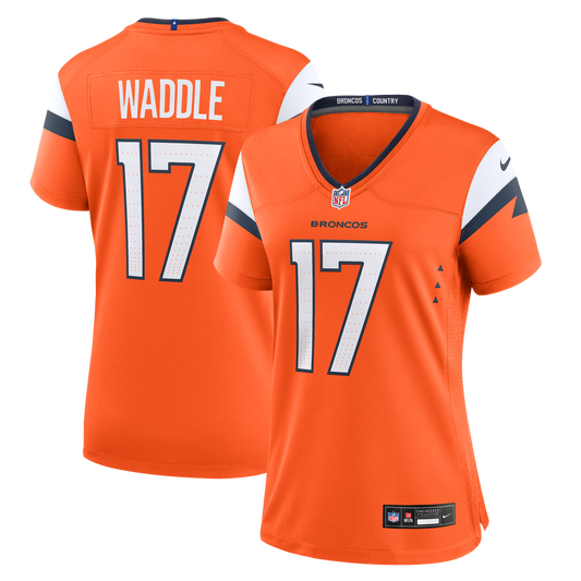 Women's Denver Broncos Jaylen Waddle Nike Orange Game Jersey - Image 1