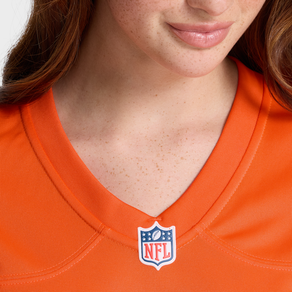 Women's Denver Broncos Jaylen Waddle Nike  Orange Mile High Collection 1977 Throwback Game Jersey - Image 9