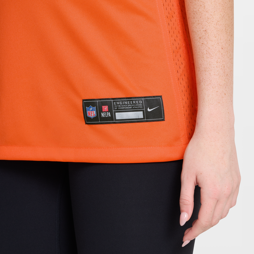 Women's Denver Broncos Jaylen Waddle Nike  Orange Mile High Collection 1977 Throwback Game Jersey - Image 10