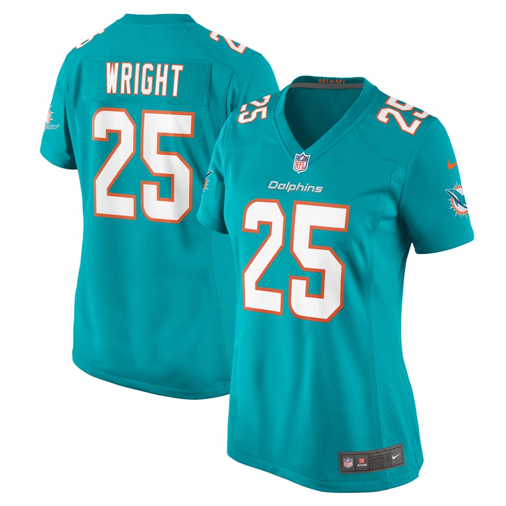 Women's Miami Dolphins Jaylen Wright Nike  Aqua  Game Jersey - Image 1