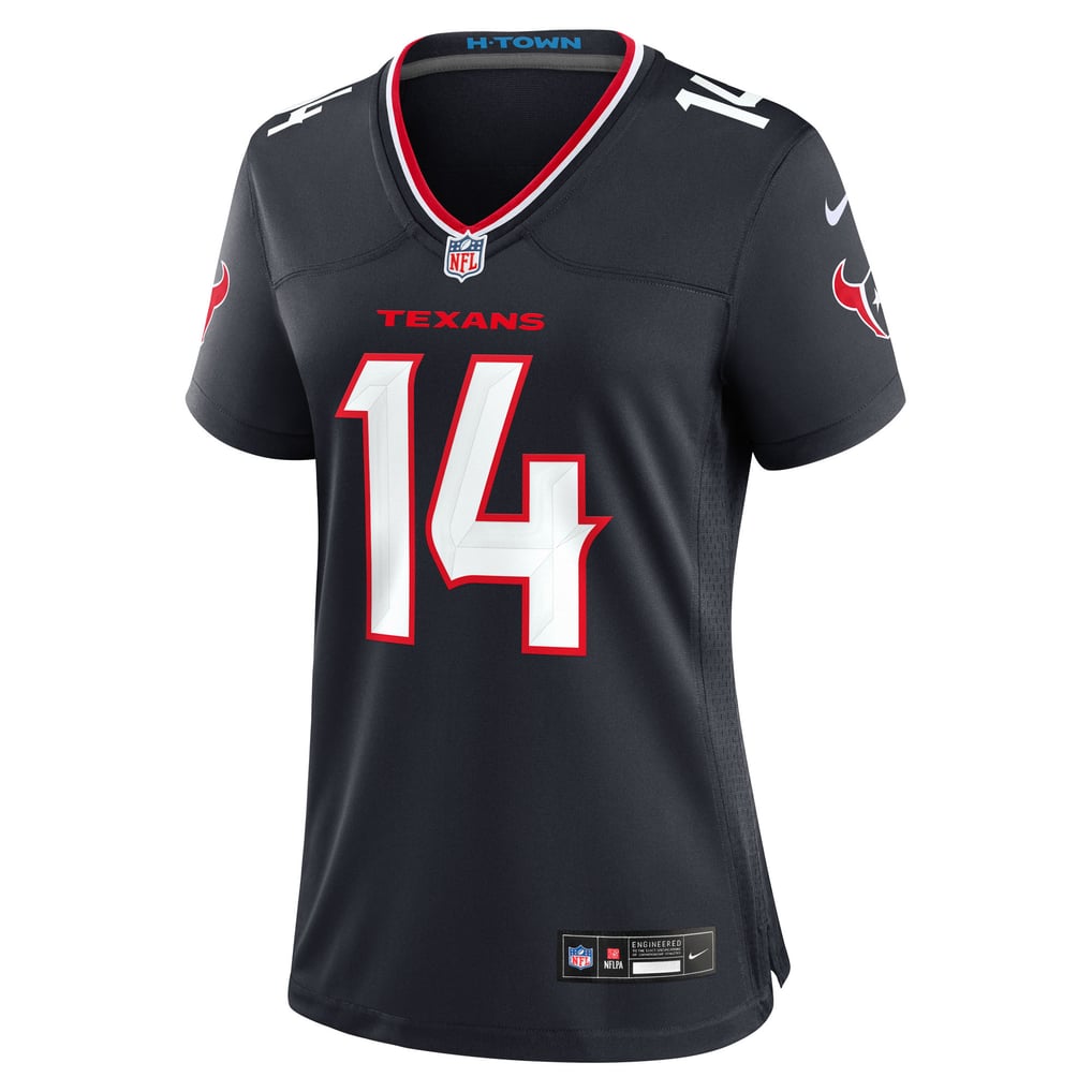 Women's Houston Texans Jaylin Noel Nike  Navy Team Game Jersey - Image 3