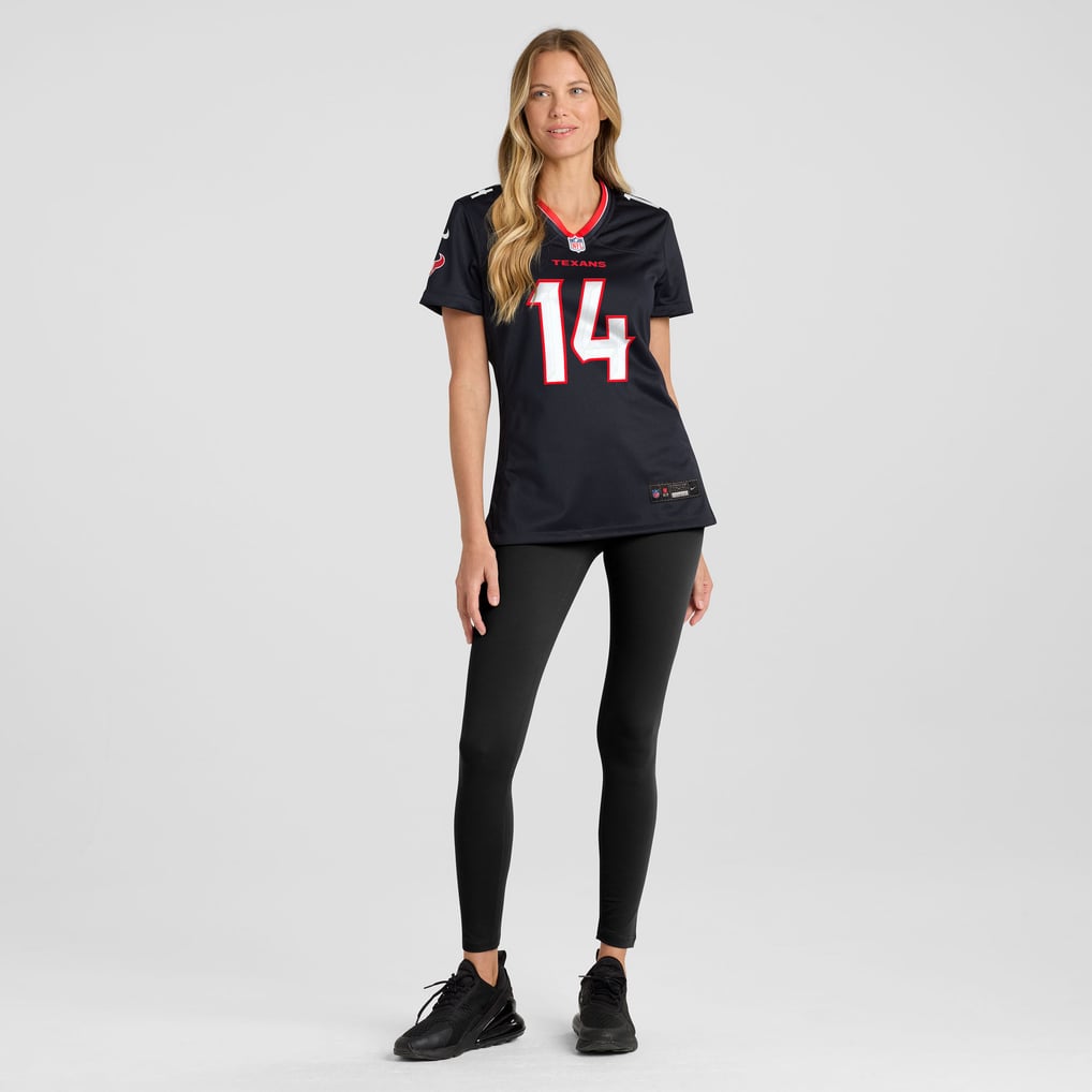 Women's Houston Texans Jaylin Noel Nike  Navy Team Game Jersey - Image 5
