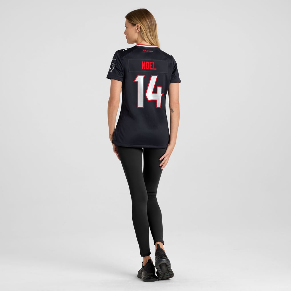 Women's Houston Texans Jaylin Noel Nike  Navy Team Game Jersey - Image 6