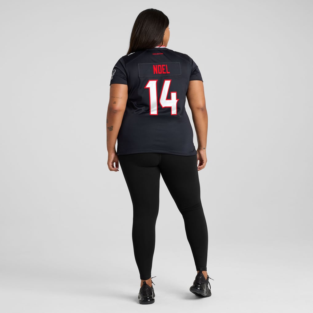 Women's Houston Texans Jaylin Noel Nike  Navy Team Game Jersey - Image 8