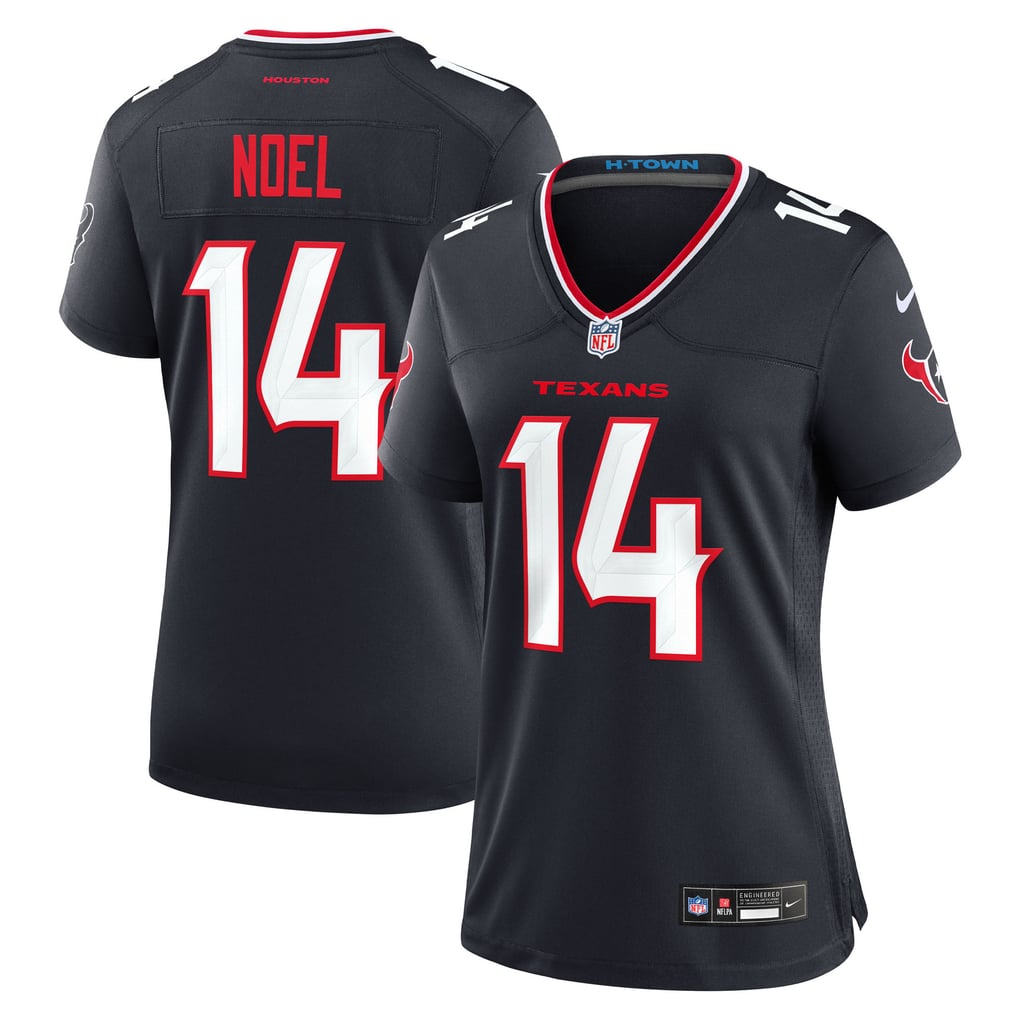 Women's Houston Texans Jaylin Noel Nike  Navy Team Game Jersey - Image 1