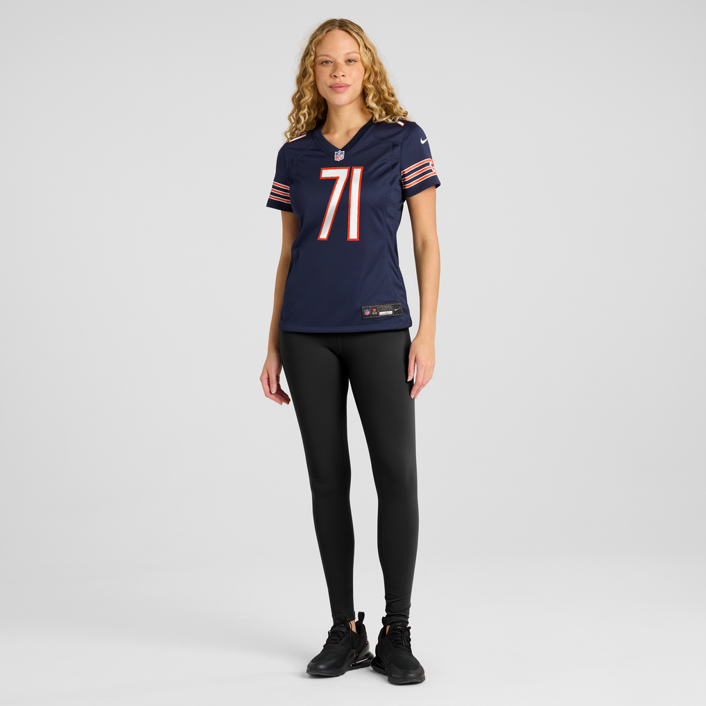 Women's Chicago Bears Jedrick Wills Jr. Nike Navy Team Game Jersey - Image 5