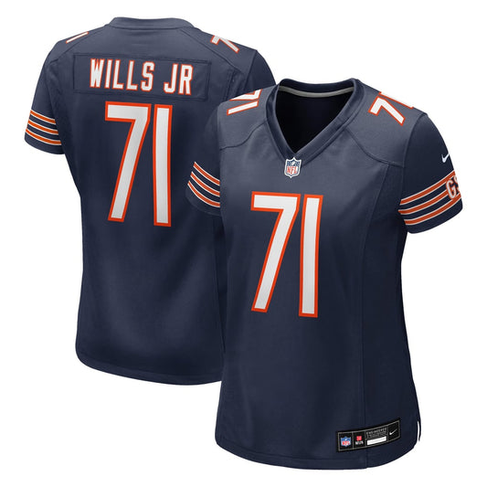 Women's Chicago Bears Jedrick Wills Jr. Nike Navy Team Game Jersey - Image 1