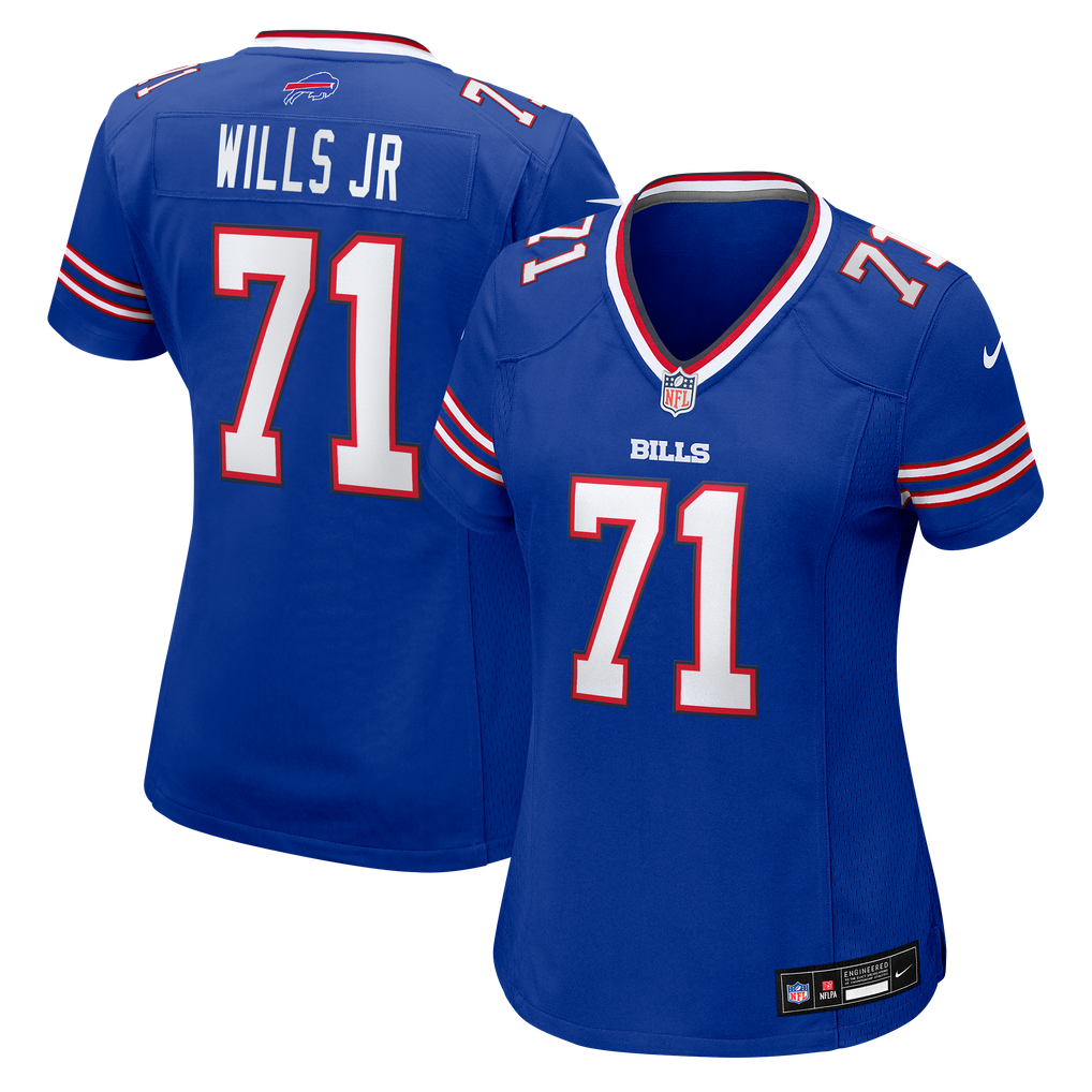 Women's Buffalo Bills Jedrick Wills Jr. Nike Royal Team Game Jersey - Image 2
