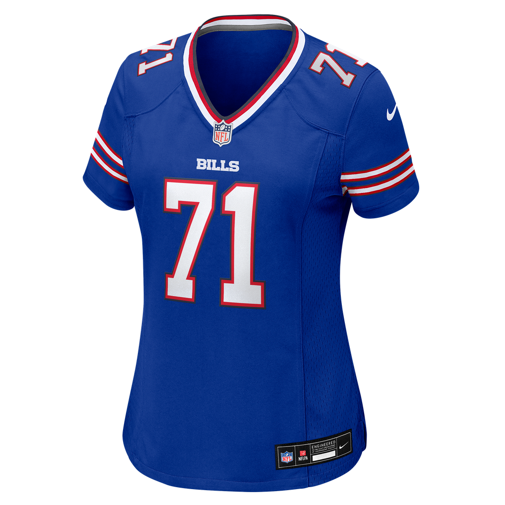 Women's Buffalo Bills Jedrick Wills Jr. Nike Royal Team Game Jersey - Image 7
