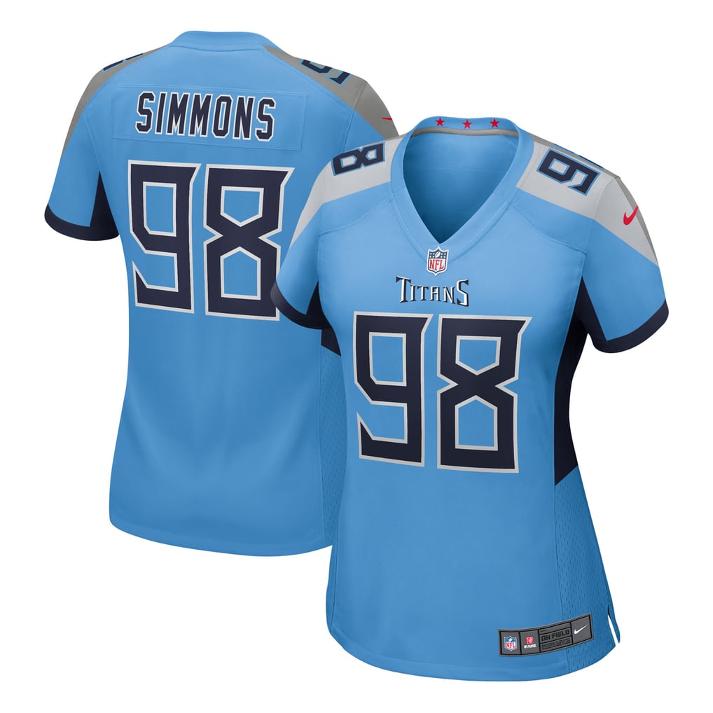 Women's Tennessee Titans Jeffery Simmons Nike  Light Blue Team Game Jersey - Image 2
