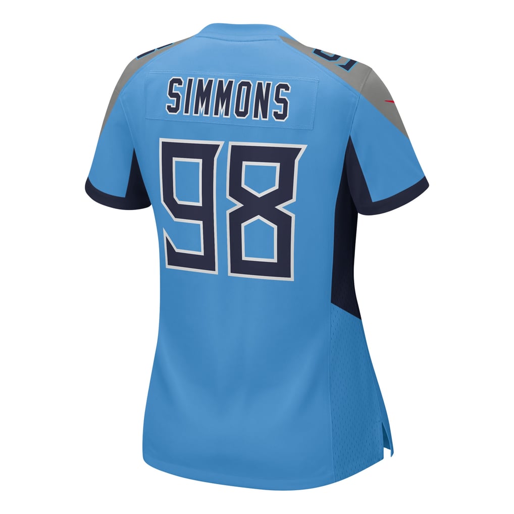 Women's Tennessee Titans Jeffery Simmons Nike  Light Blue Team Game Jersey - Image 4
