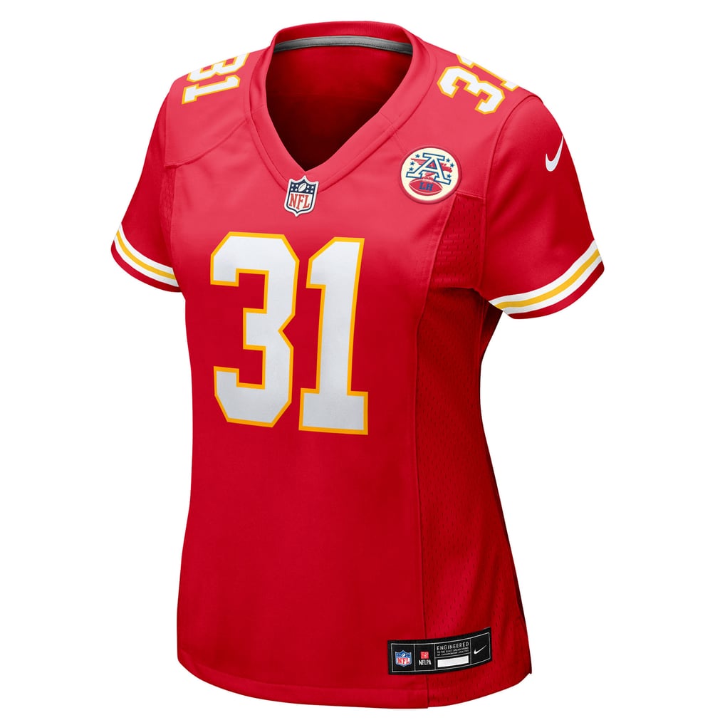 Women's Kansas City Chiefs Jeffrey Bassa Nike  Red Team Game Jersey - Image 3