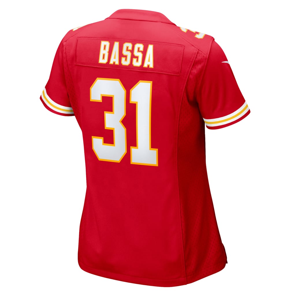 Women's Kansas City Chiefs Jeffrey Bassa Nike  Red Team Game Jersey - Image 4