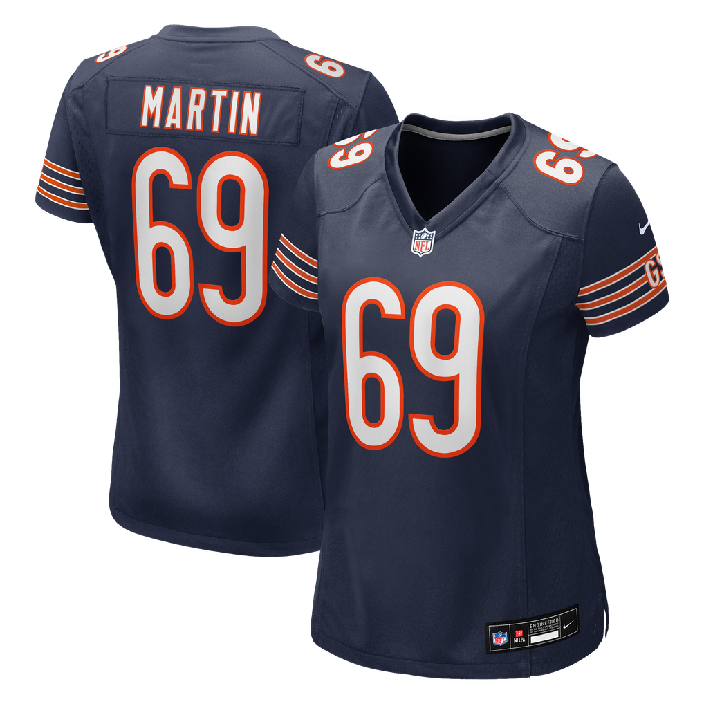 Women's Chicago Bears Jeremiah Martin Nike Navy Team Game Jersey - Image 2