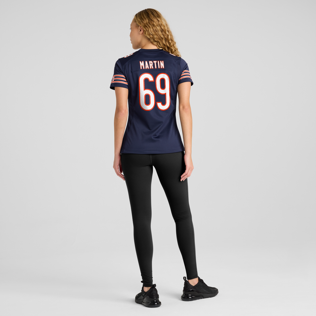 Women's Chicago Bears Jeremiah Martin Nike Navy Team Game Jersey - Image 6
