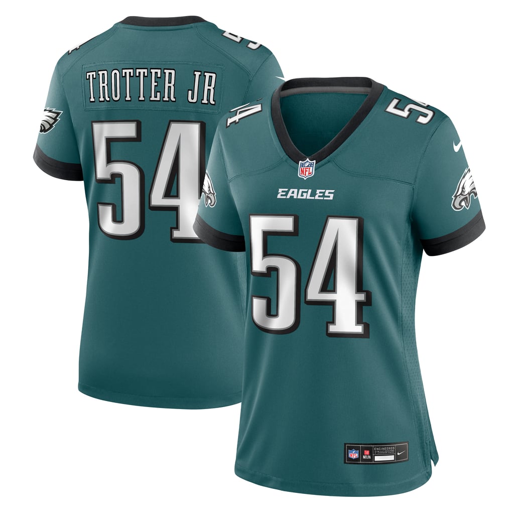Women's Philadelphia Eagles Jeremiah Trotter Jr. Nike Midnight Green Team Game Jersey - Image 1