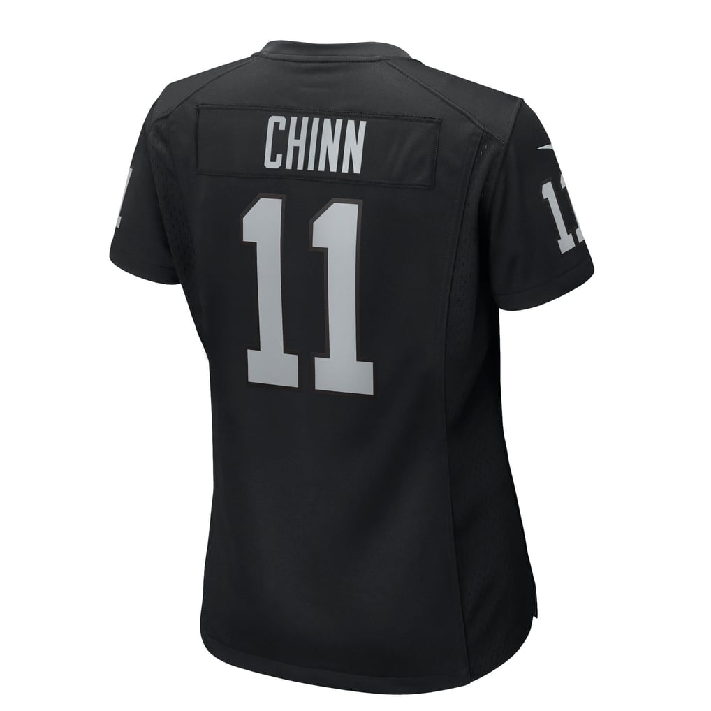 Women's Las Vegas Raiders Jeremy Chinn Nike  Black Team Game Jersey - Image 4