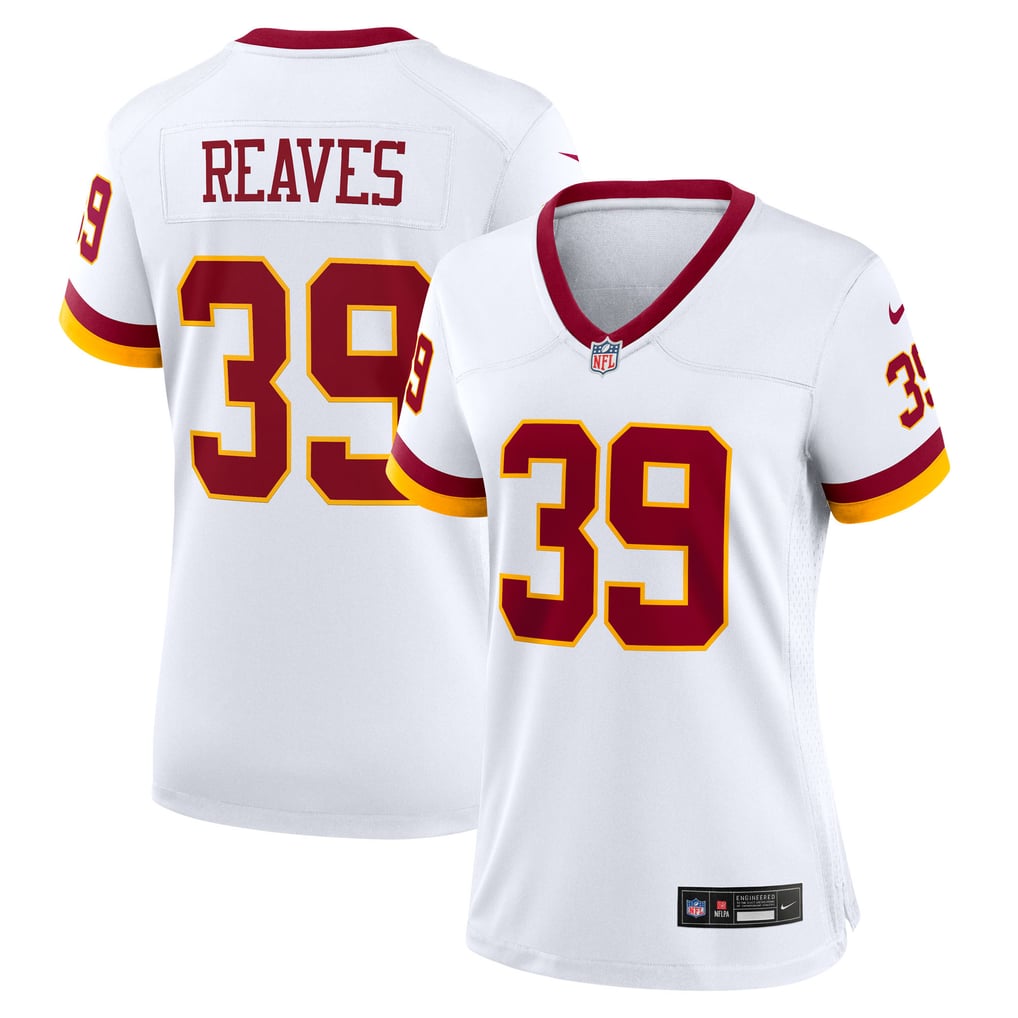 Women's Washington Commanders Jeremy Reaves Nike White Game Super Bowl Era Jersey - Image 2