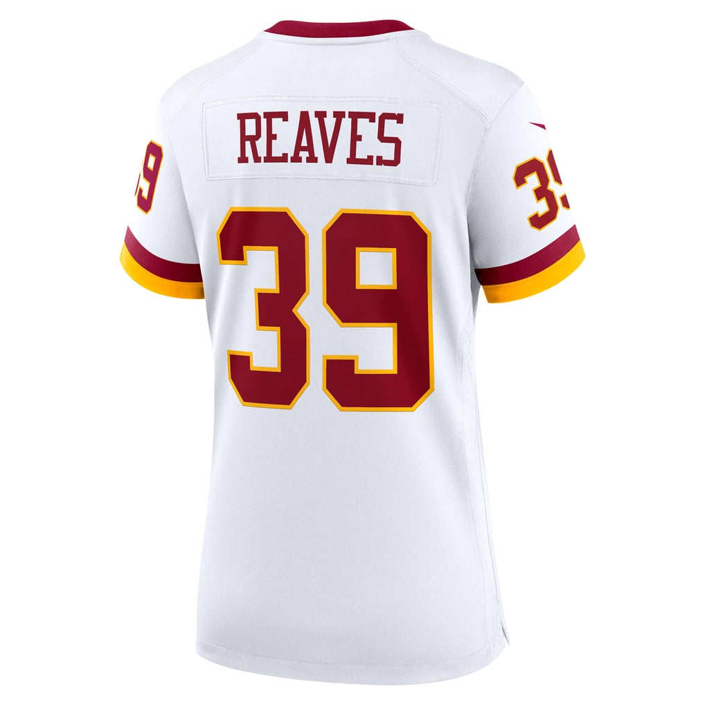 Women's Washington Commanders Jeremy Reaves Nike White Game Super Bowl Era Jersey - Image 4