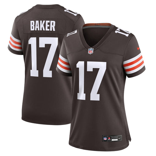 Women's Cleveland Browns Jerome Baker Nike Brown Team Game Jersey - Image 1
