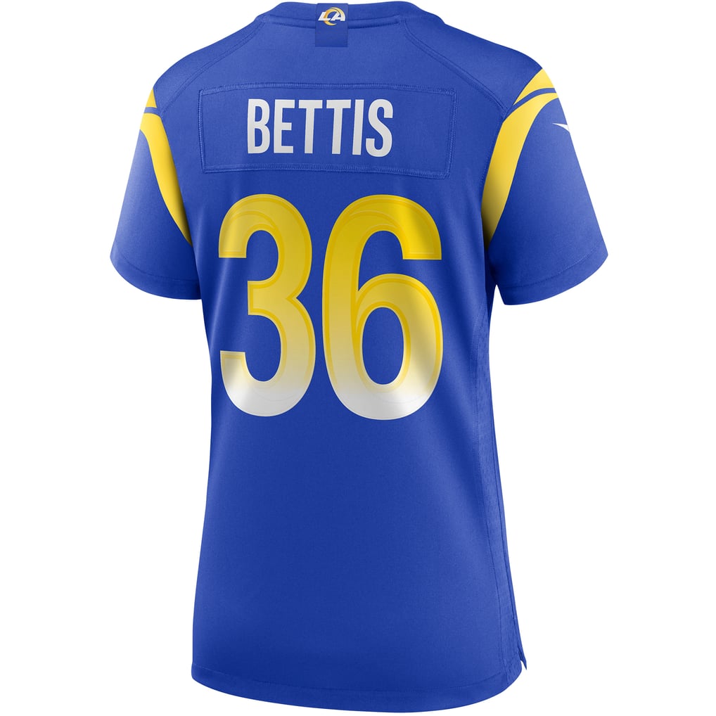Women's Los Angeles Rams Jerome Bettis Nike Royal Game Retired Player Jersey - Image 4