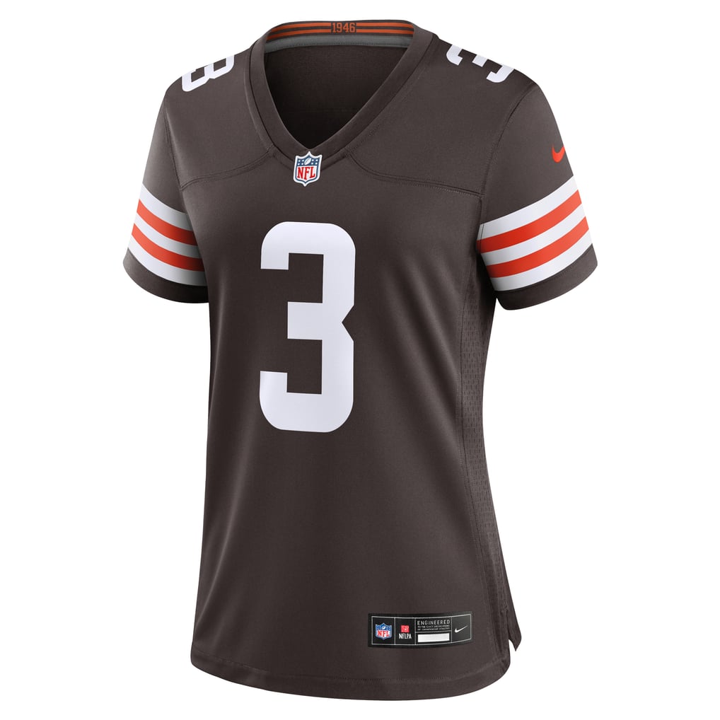 Women's Cleveland Browns Jerry Jeudy Nike Brown Game Jersey - Image 3