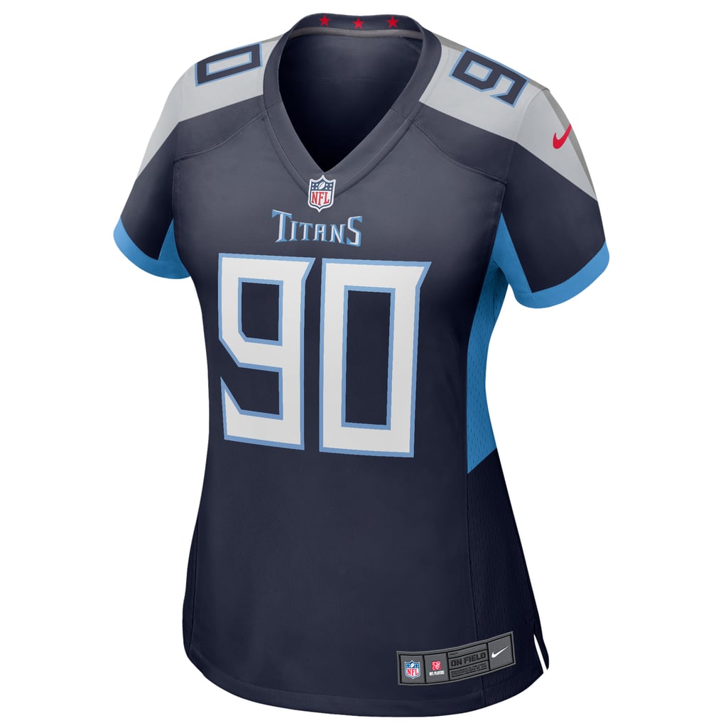 Women's Tennessee Titans Jevon Kearse Nike Navy Game Retired Player Jersey - Image 3