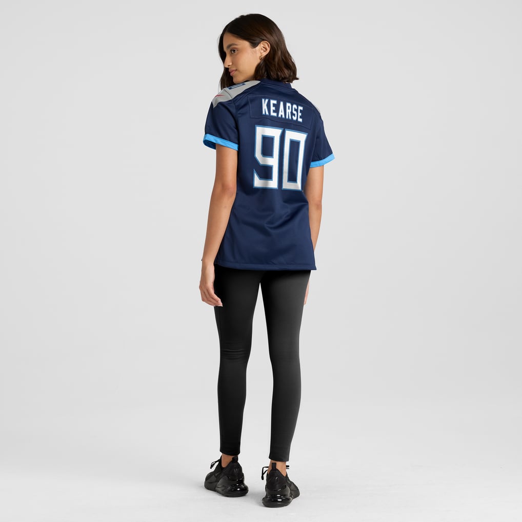 Women's Tennessee Titans Jevon Kearse Nike Navy Game Retired Player Jersey - Image 6