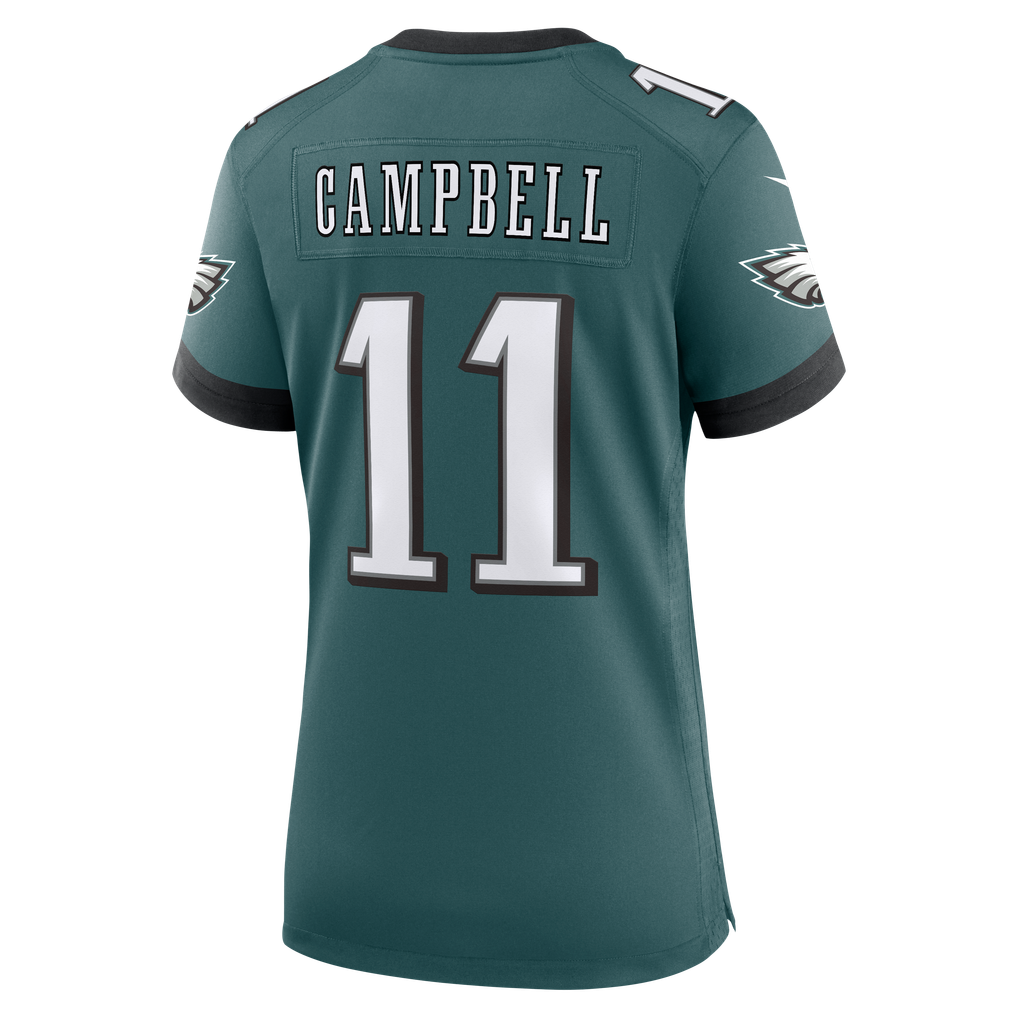 Women's Philadelphia Eagles Jihaad Campbell Nike Midnight Green Team Game Jersey - Image 4