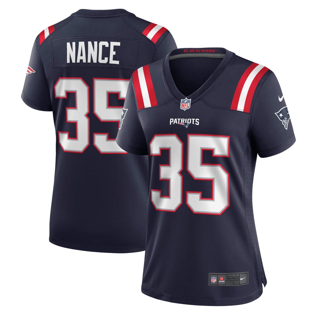 Women's New England Patriots Jim Nance Nike Navy Retired Player Jersey - Image 1
