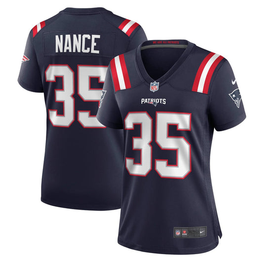 Women's New England Patriots Jim Nance Nike Navy Retired Player Jersey - Image 1