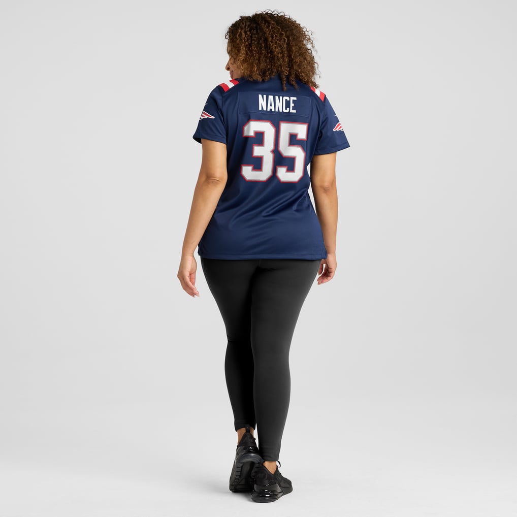Women's New England Patriots Jim Nance Nike Navy Retired Player Jersey - Image 8