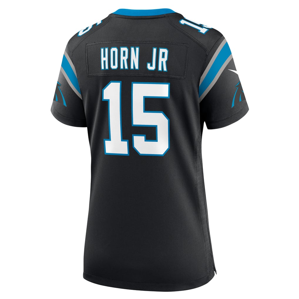 Women's Carolina Panthers Jimmy Horn Jr Nike Black Team Game Jersey - Image 4