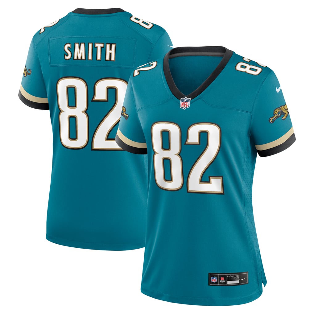 Women's Jacksonville Jaguars Jimmy Smith Nike Teal Prowler Throwback Retired Player Game Jersey - Image 2