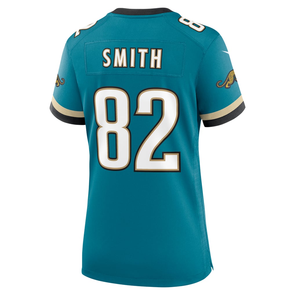 Women's Jacksonville Jaguars Jimmy Smith Nike Teal Prowler Throwback Retired Player Game Jersey - Image 4