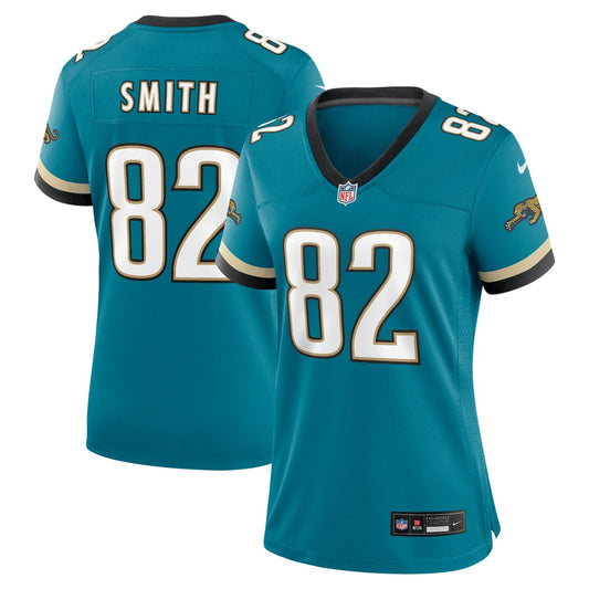 Women's Jacksonville Jaguars Jimmy Smith Nike Teal Prowler Throwback Retired Player Game Jersey - Image 1