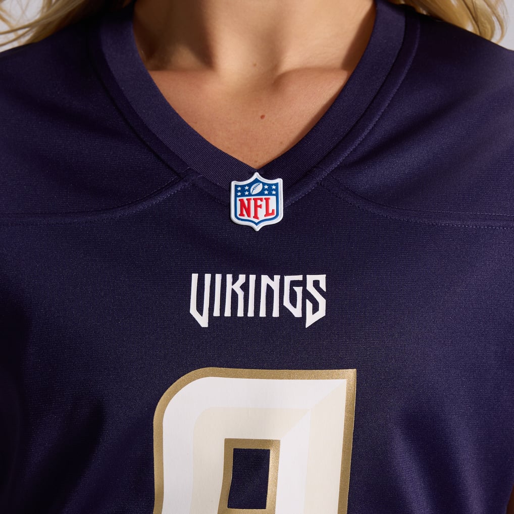 Women's Minnesota Vikings J.J McCarthy Nike Purple 2026 Rivalries Collection Game Jersey - Image 11