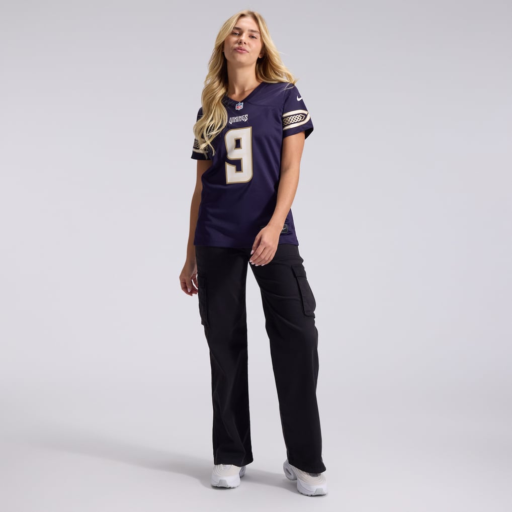 Women's Minnesota Vikings J.J McCarthy Nike Purple 2026 Rivalries Collection Game Jersey - Image 5