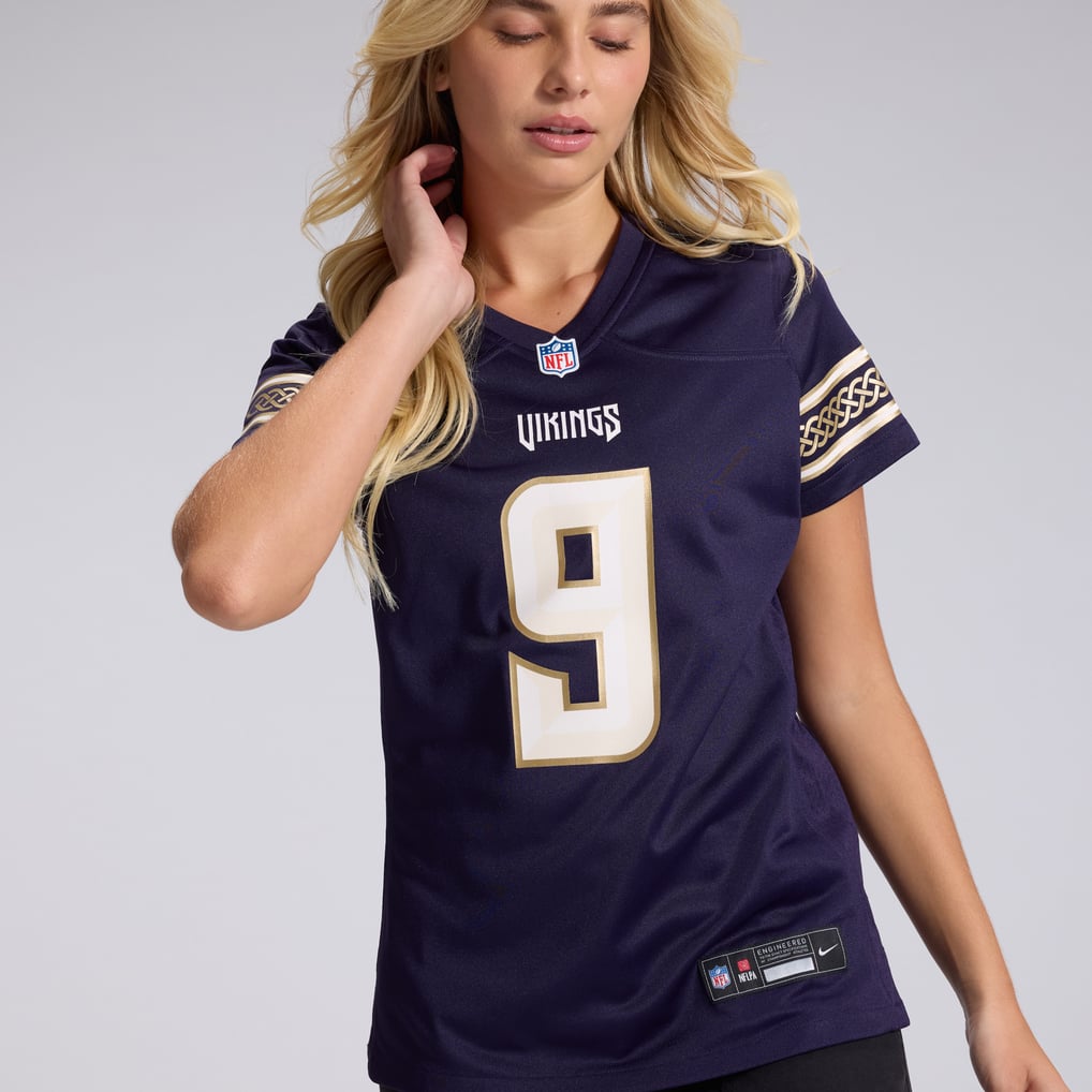 Women's Minnesota Vikings J.J McCarthy Nike Purple 2026 Rivalries Collection Game Jersey - Image 10