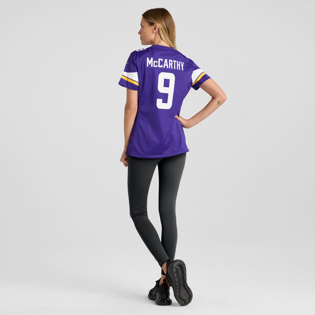 Women's Minnesota Vikings J.J. McCarthy Nike Purple  Player Game Jersey - Image 6