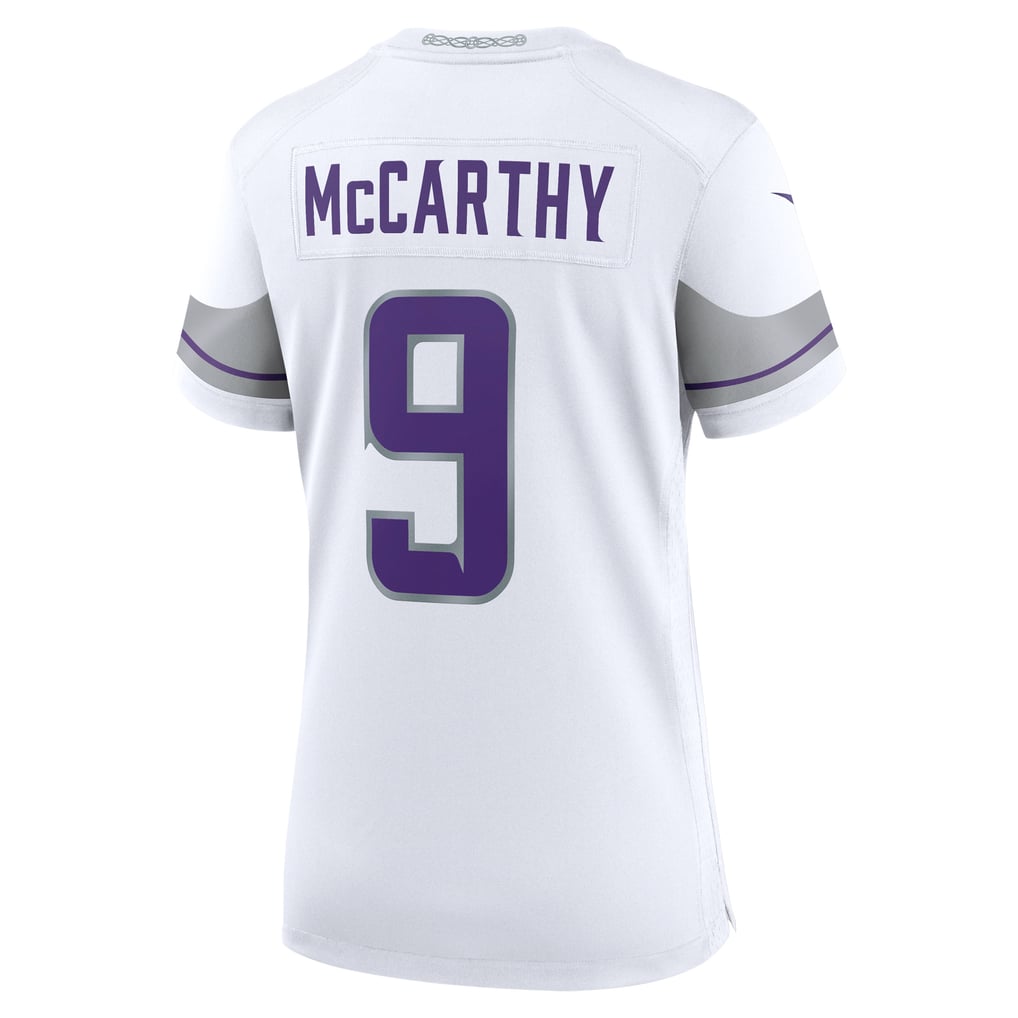 Women's Minnesota Vikings J.J. McCarthy Nike White Alternate Game Player Jersey - Image 4